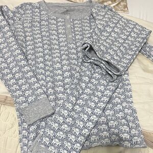 Roller Rabbit Gray Cotton pajama set